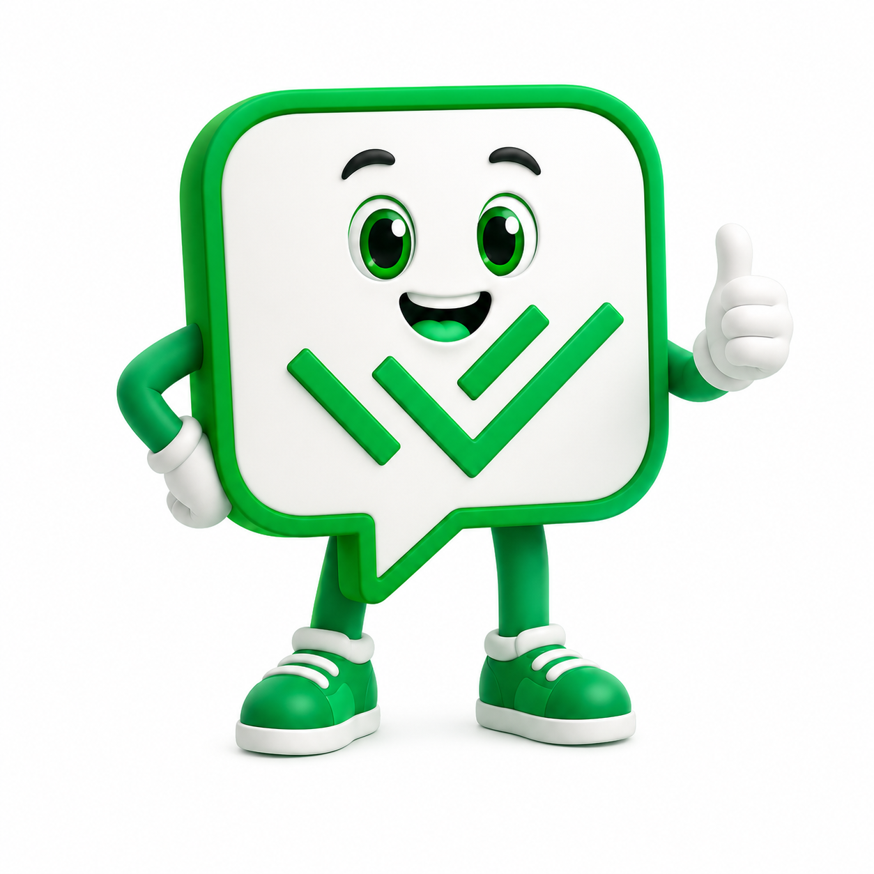 Tick-Twice WhatsApp assistant mascot