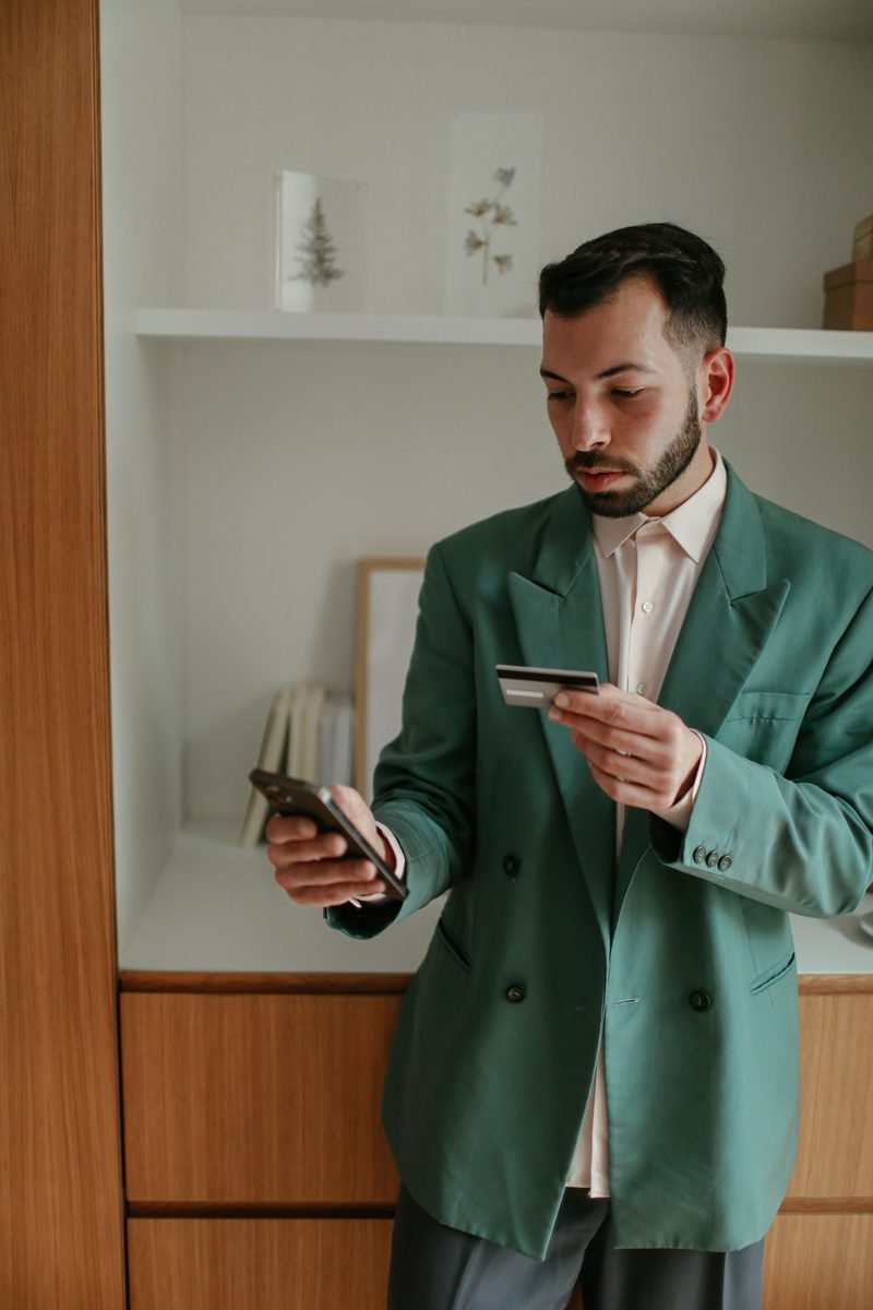 Customer completing mobile verification